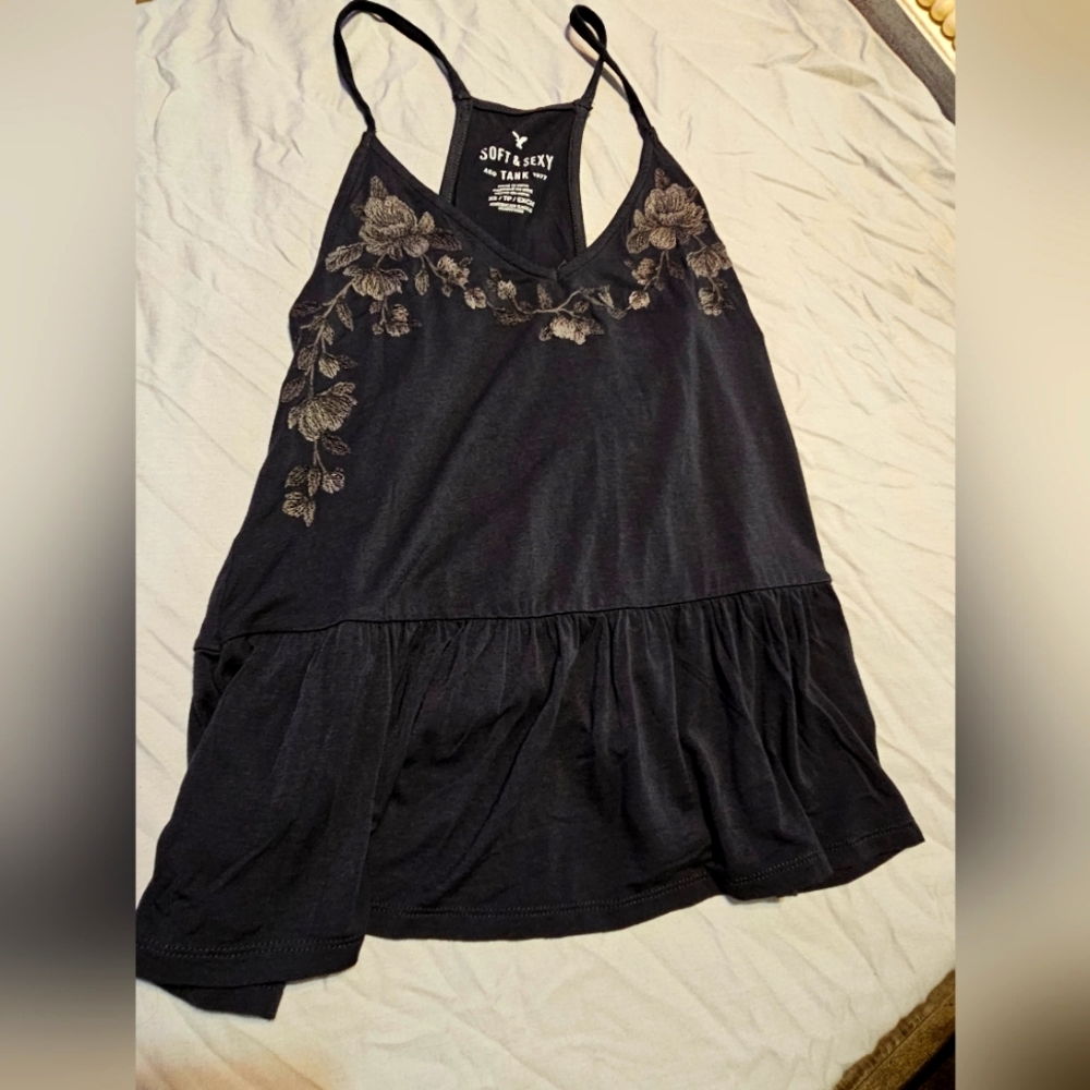 American Eagle soft and sexy Blue Tank